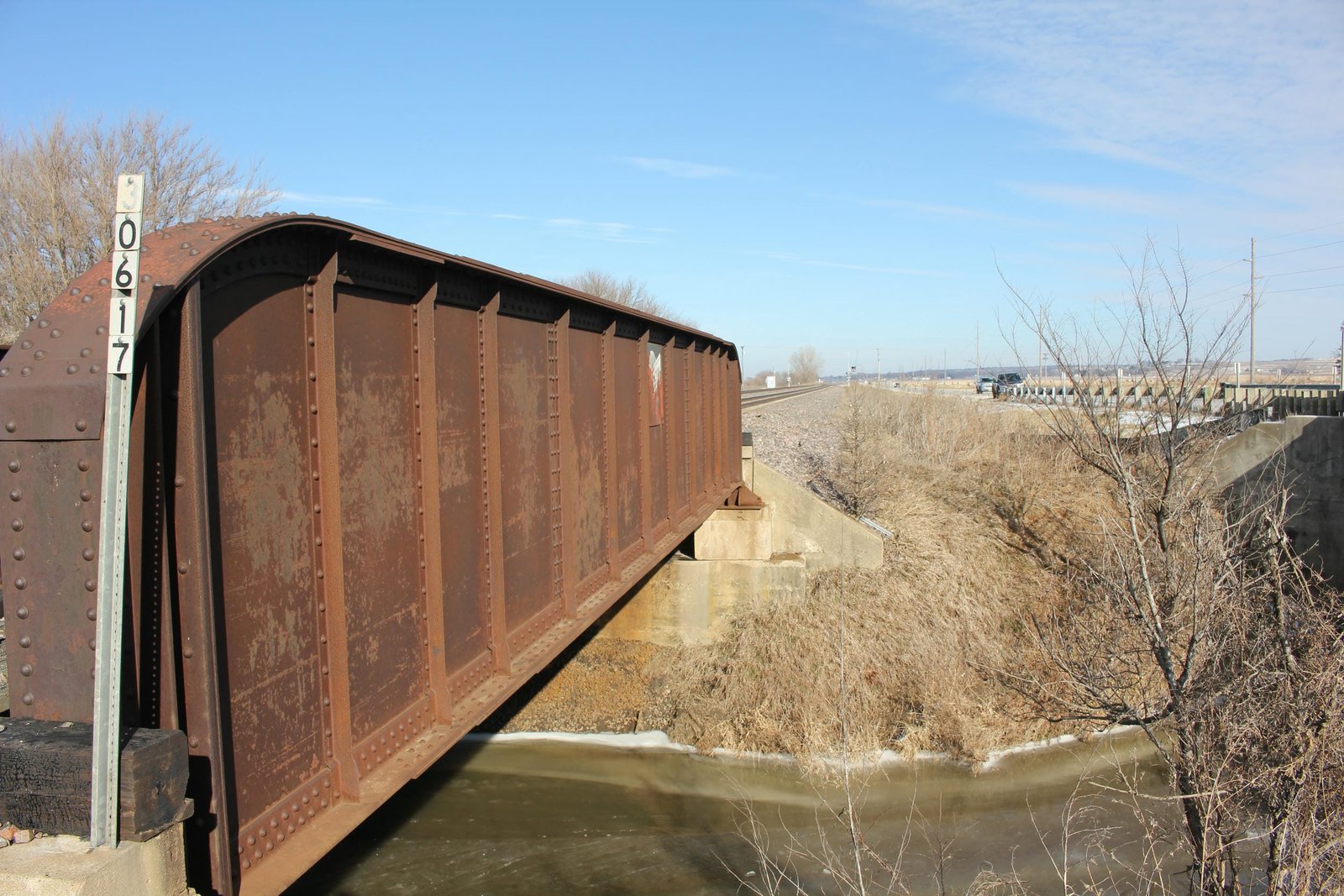 Looking east